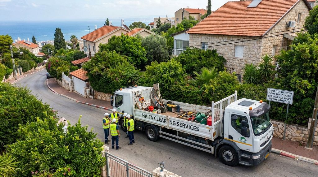 משאית פינויים של חברת פינוי פשוט